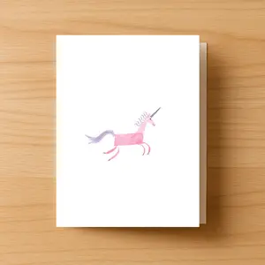 Unicorn Greeting Card