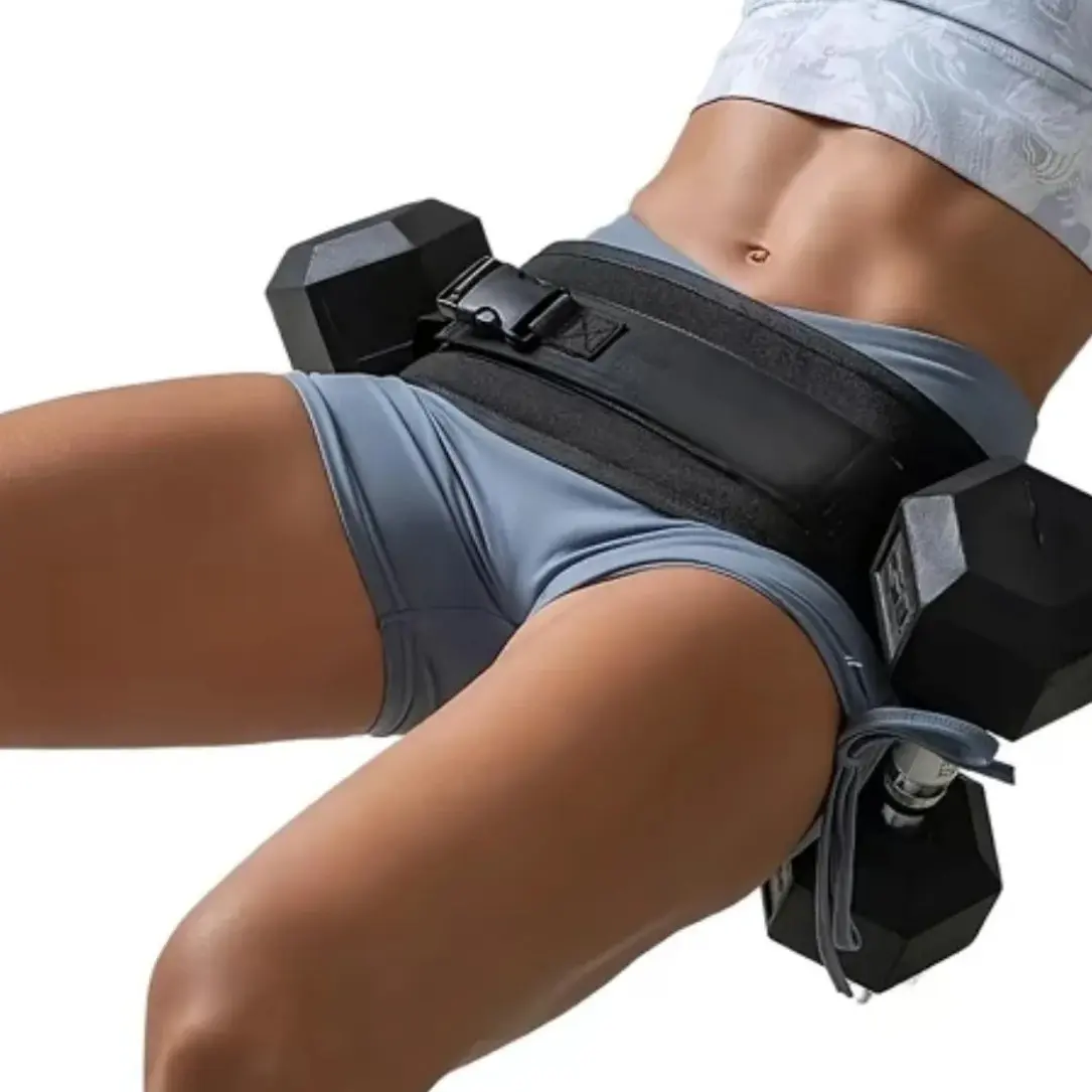 2026 Adjustable Resistance Hip Thrust Weight Belt - Lightweight, Extra Cushioning for Home Workouts, Kettlebell Training, Engages & Isolates Hip Muscles, Supports Fitness Goals, Engage Hip Muscles