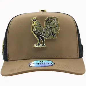 FERRETI HATS El Gallo Mesh Baseball Cap FT62M Cotton Fabric with Metal Pin