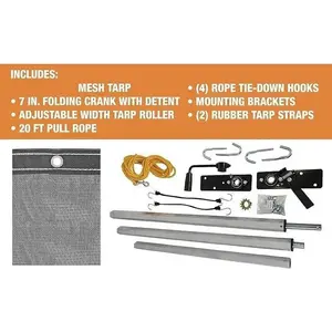 Dump Trailer Tarp Kit 7'x18'