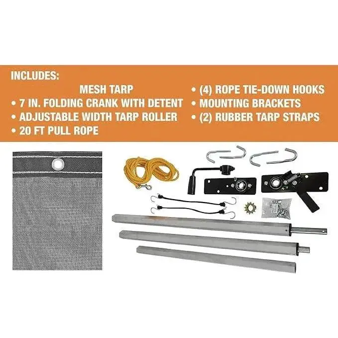 Dump Trailer Tarp Kit 7'x18'