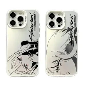 Edgerunners C-Cyberpunks Phone Case for iPhone 17, 16, 15, 14, 13, 12, 11 Pro Air Plus ProMax and Samsung S26-S20 Ultra Plus FE shock-absorbing phone cases, fashionable gift. soft back