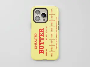 Unsalted Butter Tough Phone Cover – Monogrammed Tough Iphone 16 Pro Max Case | Stylish Gift for Dad | Magnetic & Durable