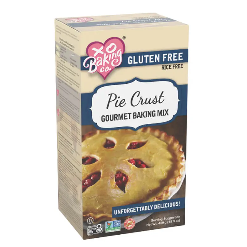 XO Baking Co. Gluten-Free Rice-Free Soy-Free Dairy-Free Non-GMO Pie Crust Mix Unforgettably Delicious