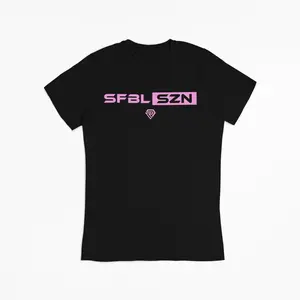 SFBL SZN T-SHIRT - Youth Size (Black with Pink)