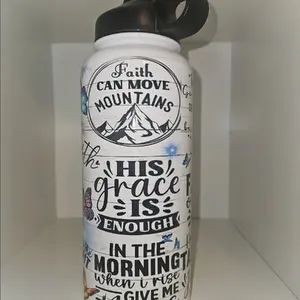 Bottles with Christian phrases