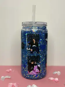 Kpop 16oz Snow Globe Glitter Cup