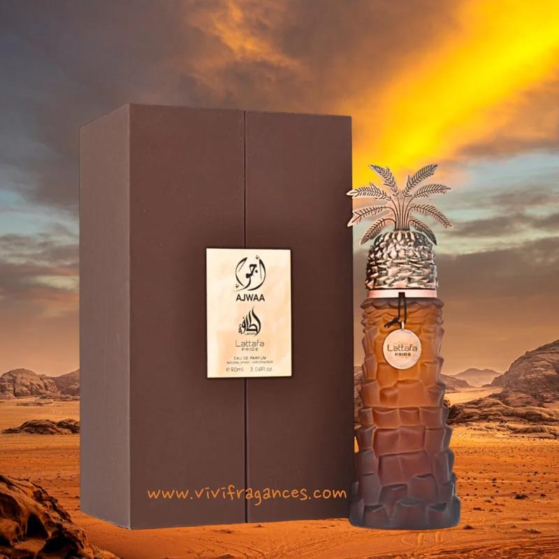 Lattafa Pride Ajwaa Eau de Parfum Spray for Unisex, 3.04 Ounce