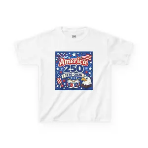 America 250  T-Shirt 1776 to 2026 Patriotic Youth Tee