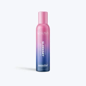 SleekSet Daily Setting Mousse for Hair Styling - Volumizing Foam for Braids, Wigs & 4C Curly Hair - Frizz Control & High Shine - Lightweight Soft Hold Curl Defining Styler