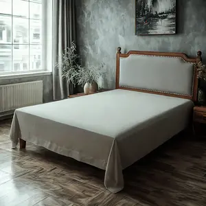 Microfiber Flat Sheet, Ultra-Soft and Durable, Wrinkle, Fade, Stain Resistant Top Sheet, Smoke Grey