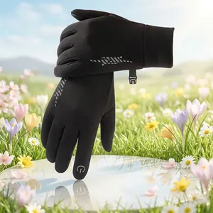 Spring Durable Anti-Slip Gloves, Outdoor Waterproof Touchscreen Gloves, Windproof Reflective Logo Gloves for Men & Women, Suitable for Cycling, Running, Rock Climbing, Skiing, Mountaineering and Other Sports
