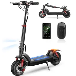 【Holiday Haul】Off-Road Electric Scooter for Adults, 2000W Motor 28 MPH Top Speed 37 Miles Long Range 11" Off-Road Pneumatic Tires, Dual Disc Brakes, Front & Rear Dual Suspension, Turn Signals & APP Control, Foldable E-Scooter with NFC Unlock