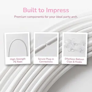 Reusable 79-Inch Balloon Arch Frame Kit, No Base Needed for Indoor/Outdoor Festive & Party Decor