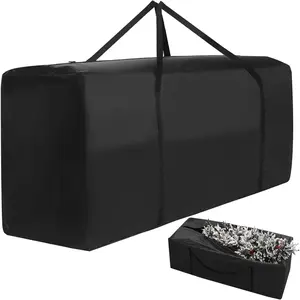 Christmas Tree Storage Bag, Fits Up to 12 Ft Artificial Trees, Extra Large Heavy-Duty Waterproof Storage Bags with Reinforced Handles & Dual Zippers for Trees Holiday Decorations Cushion Furniture