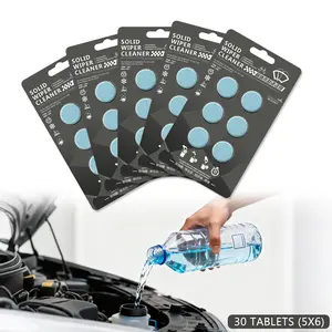 #SummerVibes Car Windshield Washer Tablets - 30 PCS Washer Fluid Tablets Glass Cleaner Concentrate Car Windshield Wiper Fluid Car Windshield Cleaner Automotive Glass Cleaner
