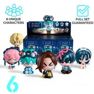Alien Stage Free Series & Baby Series 6-Piece Anime Collection Ivan Till MIZI SUA Luka Hyuna Figures 2.4" Collectible Gift Set for Fans