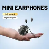 MSHUKCOE Mini Wireless Bluetooth 6.0 In-Ear Earbuds - Invisible Earbuds, Noise Isolating, Sweat Resistant, Comfortable Long-Wear, Natural Look, Type-C Jack Compatible, Tablet-Friendly Back to School Gift for Sleep Use