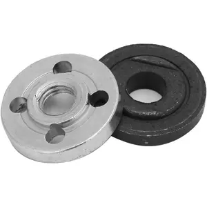 Angle Grinder Flange Replacement Set 2 Pack Inner Outer Flange Premium Steel Plated Surface Threaded & Threadless Design Fits 9523 6100 Angle Grinders