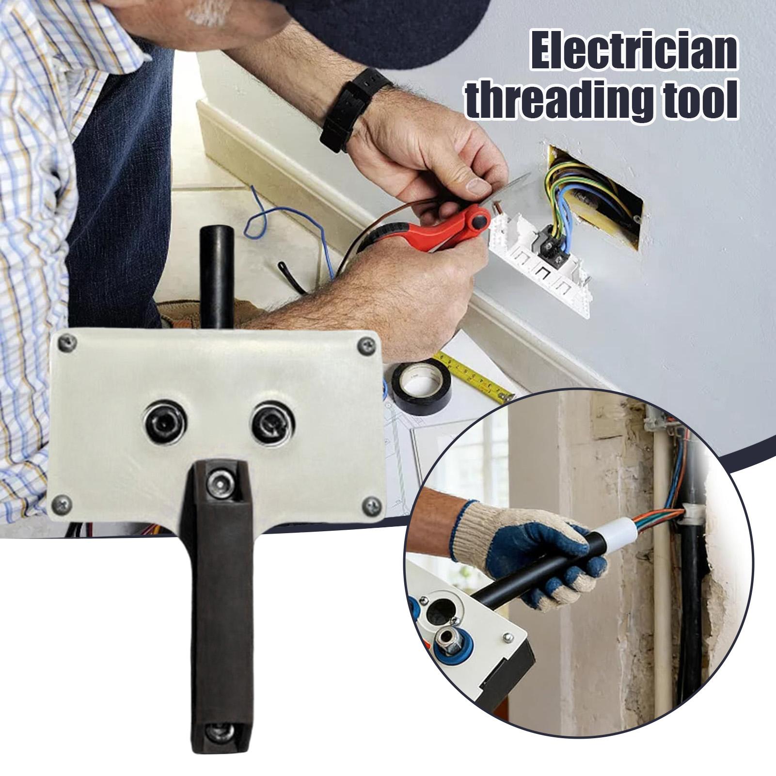 Stringing Machine Precise Cable Control Easy-Fit Retractor Wire Puller for Tight Space Installation Tool Up to 0.3" Diameter High-Strength Plastic Construction