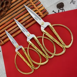 Dragon Phoenix Scissors, Wedding Cutting Ribbon Shears, Opening Ceremony Decorations, Stainless Steel Craft Tools