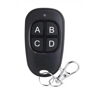 433mhz Universal Garage Door Remote Control, 4-Key Copy Cloning Electric Gate Controller, Lithium Button Cell Battery Included