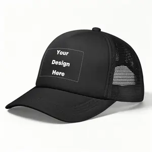 RR&DDXU Customize Your Own Design Text, Photos, Image Logo Adjustable Hat ,Custom Trucker Hat,Black Customizable Trucker Hat,hats for men,hats for women,casual hat,custom political cap