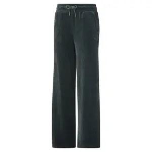 PUMA Womens Her Velour Wide Drawstring Pants Casual - Green