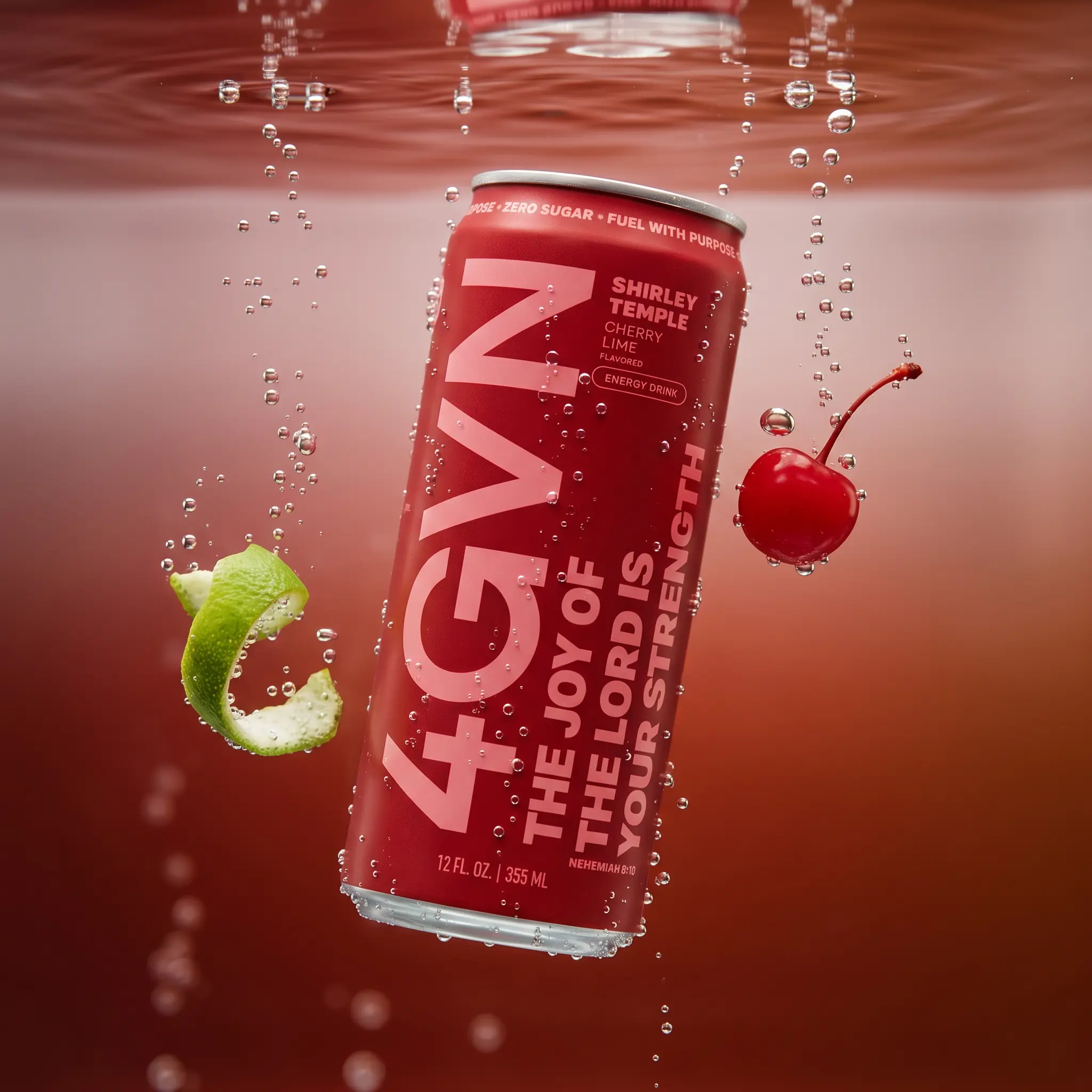 Shirley Temple | 4GVN Energy Drink | Zero Sugar | 200mg Caffeine