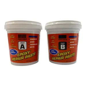 Polygem  Crack Sealer and Paste for Concrete Wall Leak Repair - High Strength 2 Component System Works  Concrete, , Fiberglass, Metal, Plastic, Glass, and