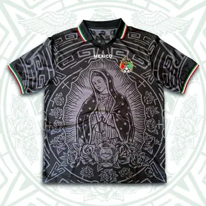 1998 Mexico Soccer National Team Home BLACK Nostalgia Soccer Jersey Classic Breathable Quick Dry Soccer Jersey