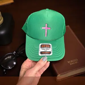Pink Cross Trucker