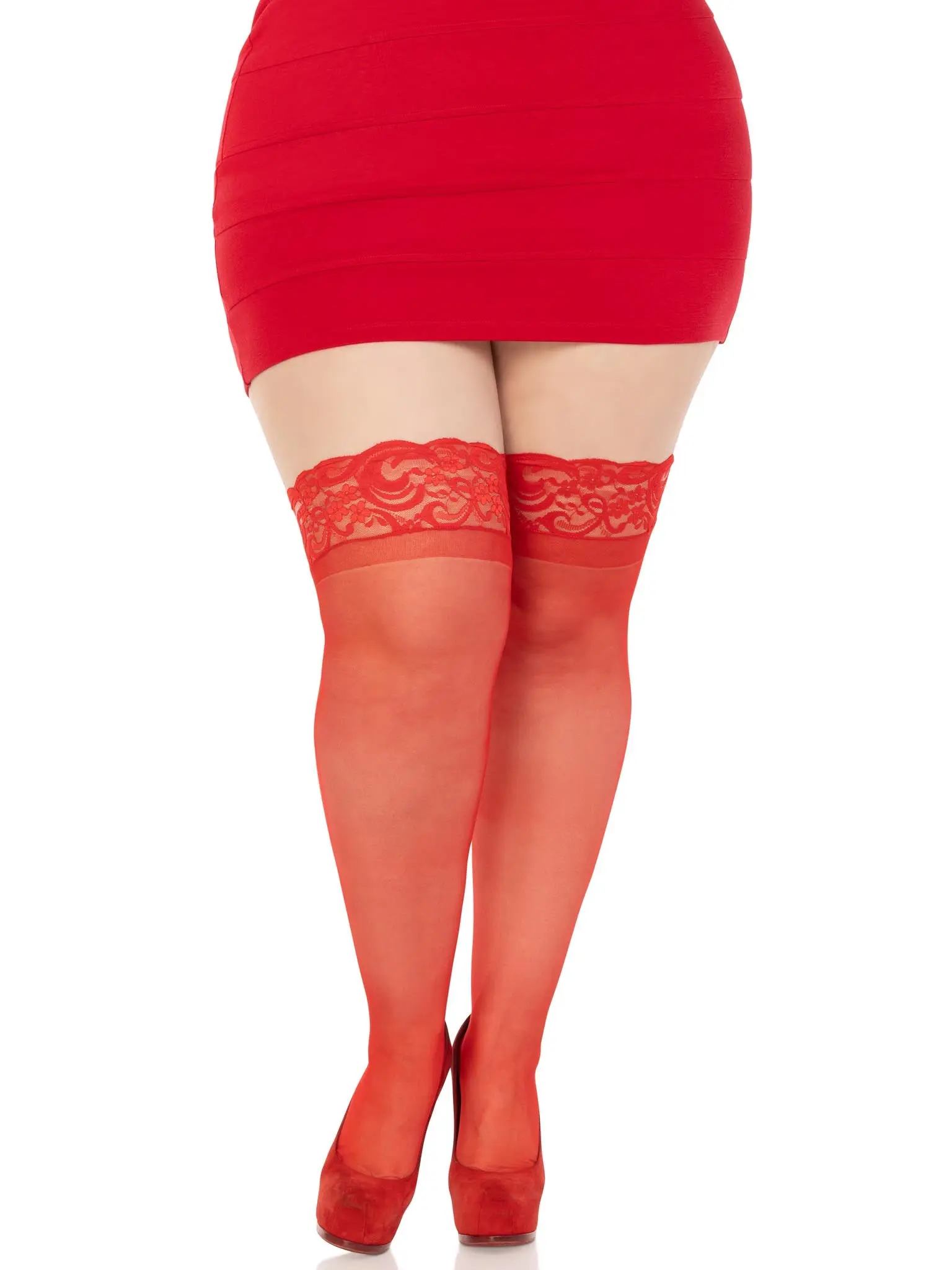 Women's Nora Style Thigh-High Stockings - Gorgeous Sexy Lace, Breathable  Fabric, Leg-Enhancing, Plus-Size Lingerie Underwear - TikTok Shop
