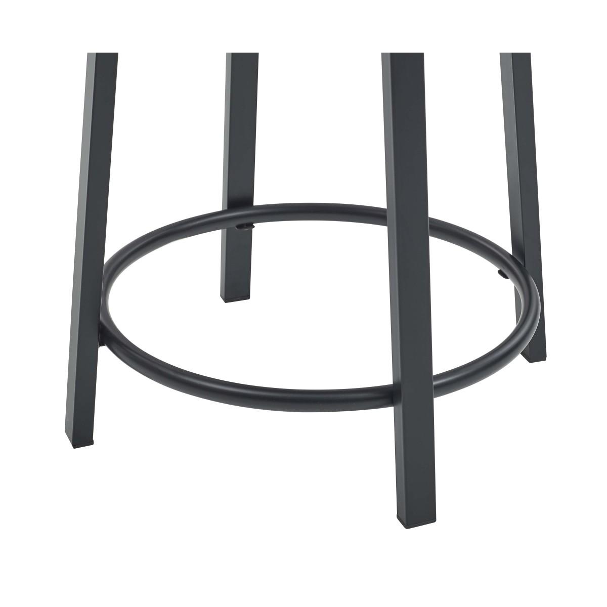 Set of 2 Swivel Bar Stools with Metal Frame Adjustable Height for Kitchen Island Dining Room