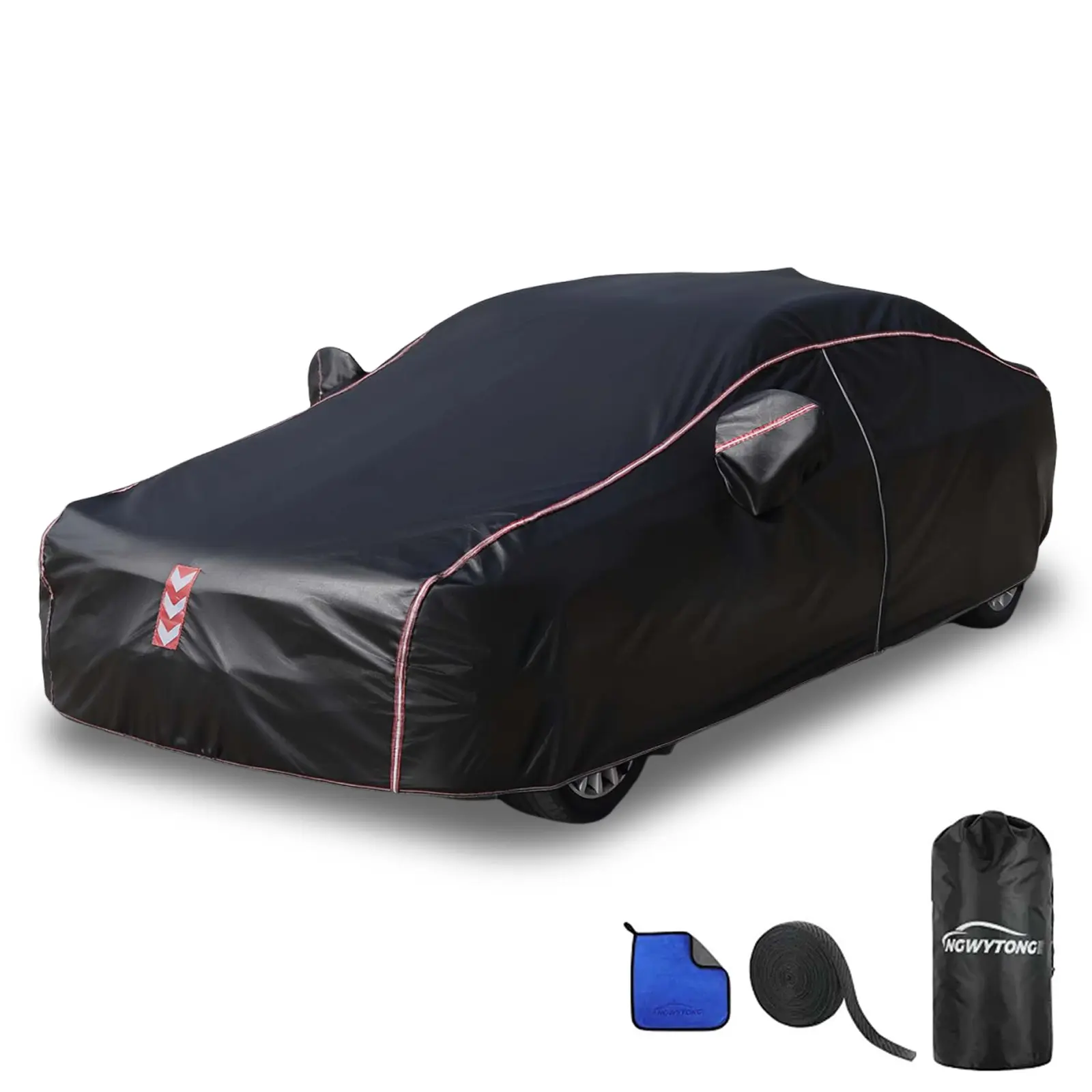 Car Cover Waterproof All Weather，All-Around Fastening, 4 Upgrades,Suitable for Sedan/SUV Outdoor Car Cover,Cars Accessories Waterproof Full Exterior Cover Weather Car Cover Car Cover Custom Fit