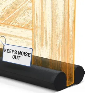 Comfort Under Door Draft Stopper Sound Blocker 30-36" Gap Filler Noise Out Blocks Cold Hot Air Easy Install No Adhesive Soundproofing Bottom Seal