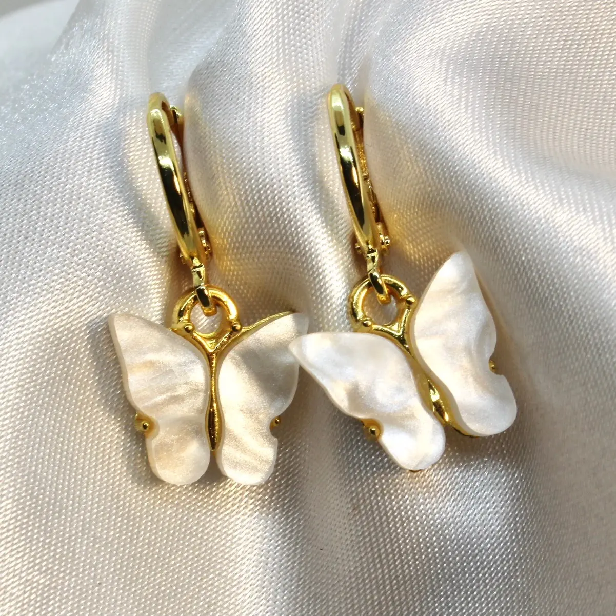 Butterfly Huggie Earrings