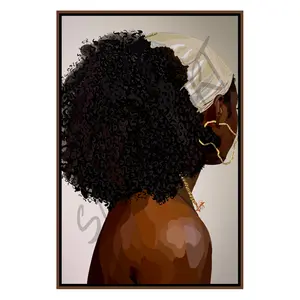 SOFT AND SIMPLE III - Smard Black Wall Art Print/ Canvas for Home /Office Decor