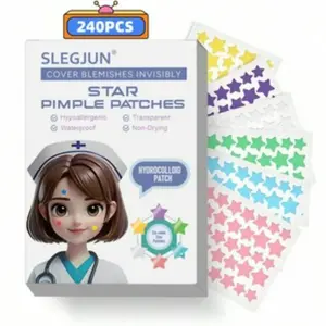 240pcs, Pimple Patches, Star Shape, Multiple Colors, Comfortable and Breathable, for Acne Prone and Skin Multi-Pack