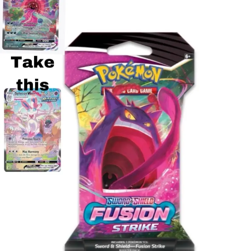 Fusion strike sleeved pack 1x (live opened)