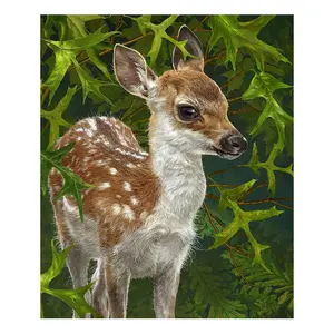 Forest Fawn Fleece Blanket for Bed, 50 x 60 Super Soft Plush Deer Blanket throw Animal Print Blanket