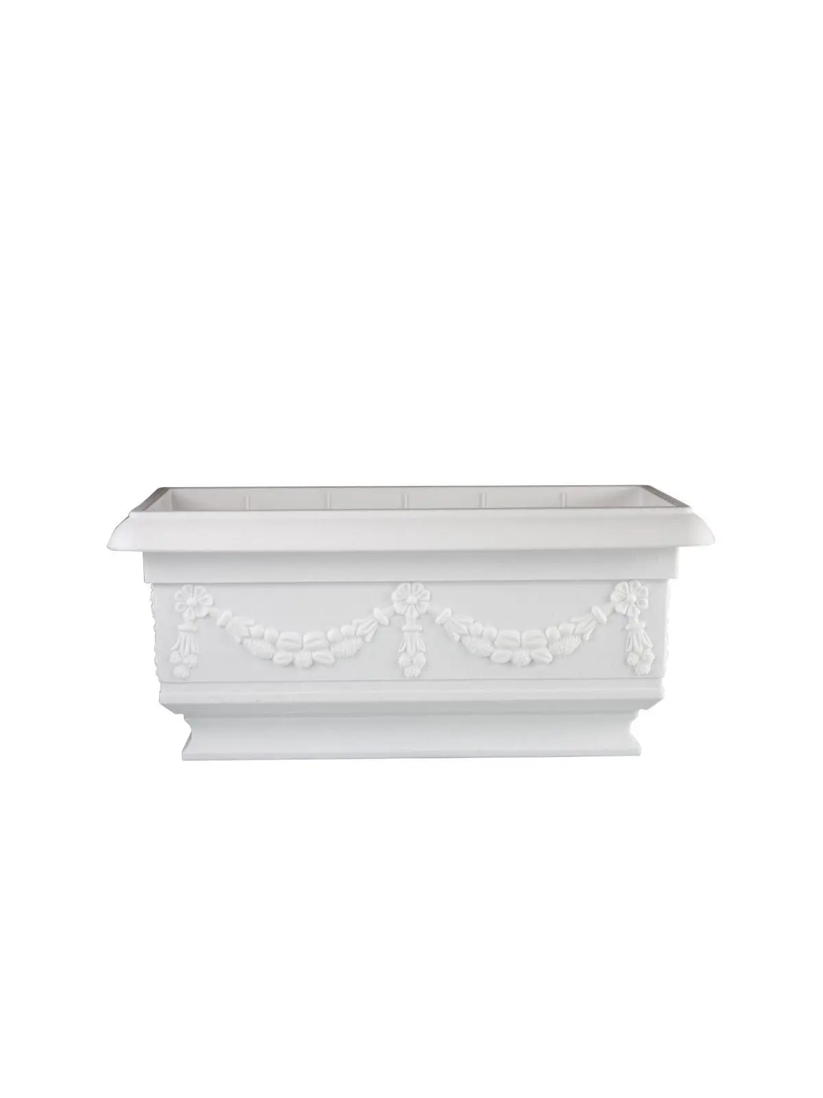 212 Main AI-DL103WH White Cuboid Pedestal Planter - High Quality, Durable Indoor-Outdoor Ornamental Decorative Flower Pot for Flower Garden, Home Improvement (Garden Pots & Planters), Plant Decor