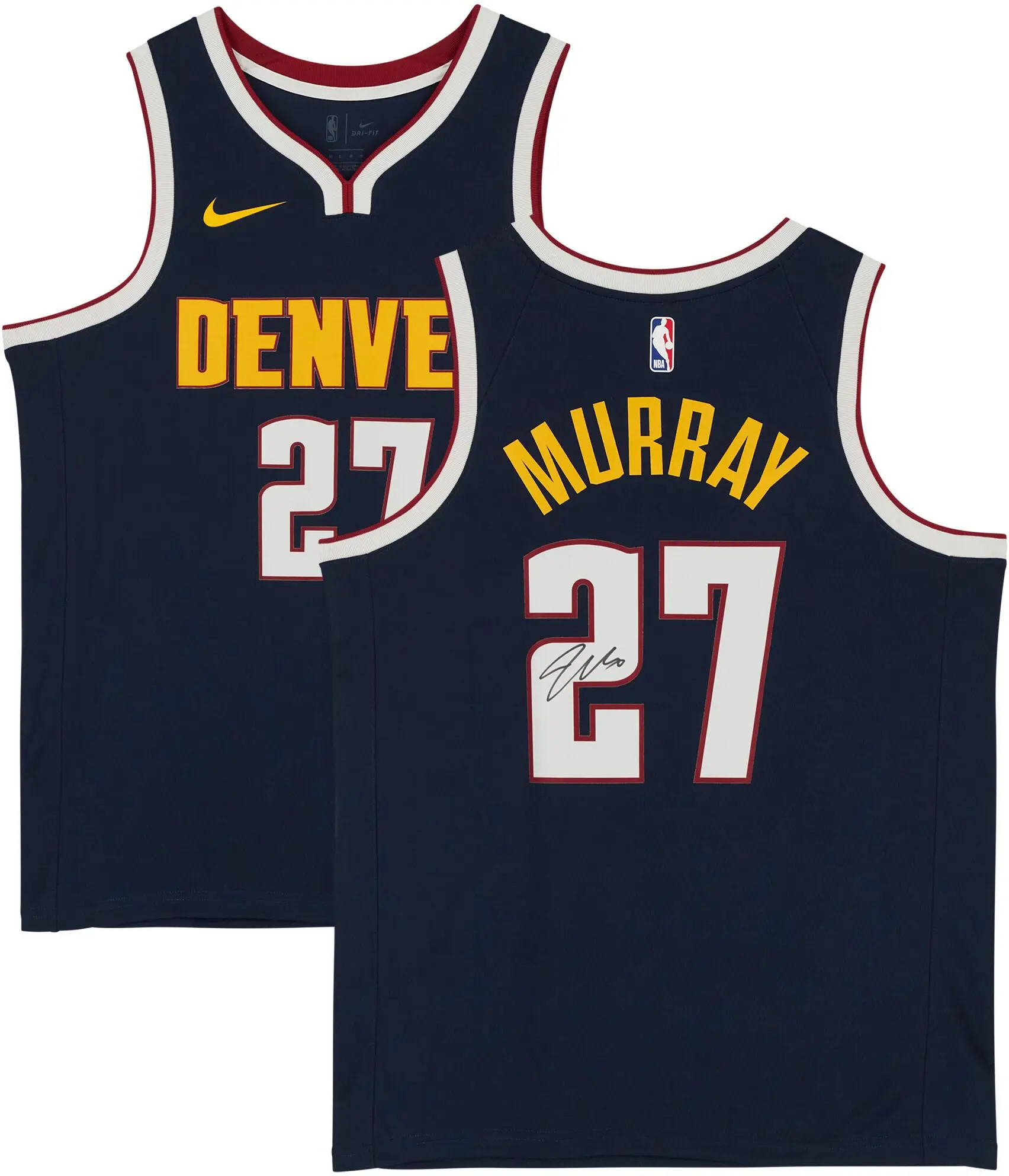 Jamal Murray Denver Nuggets Autographed Nike 2021 Navy Icon Swingman Jersey - Fanatics Authentic Certified - NBA Memorabilia