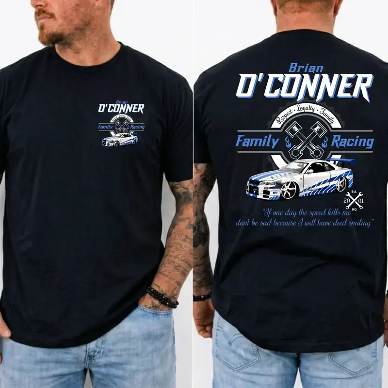Fast and Furious Movie Tee, Paul Walker Tribute Graphic Shirt, Gift For Fans, Made In USA