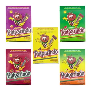 De La Rosa Pulparindo 20 Count – Original Tamarindo, Extra Spicy, Mango, Watermelon, or Chamoy Mexican Candy, Dulces Mexicanos, Sweet, Spicy, Soft Snack