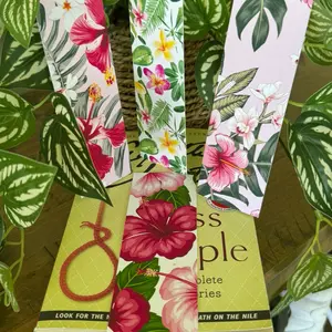 Tropical Flower Set of 4 Bookmarks
