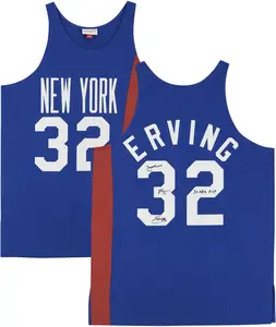 Julius Erving New York Nets Autographed Royal Blue Mitchell & Ness 1973-1974 Authentic Jersey with "3x ABA MVP" Inscription - Fanatics Authentic Certified