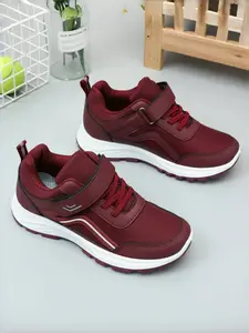 Women's Low Top Breathable Lace-Up Athletic Walking Shoes, Round Toe Design, Ideal for Fitness, Exercise, and Daily Wear