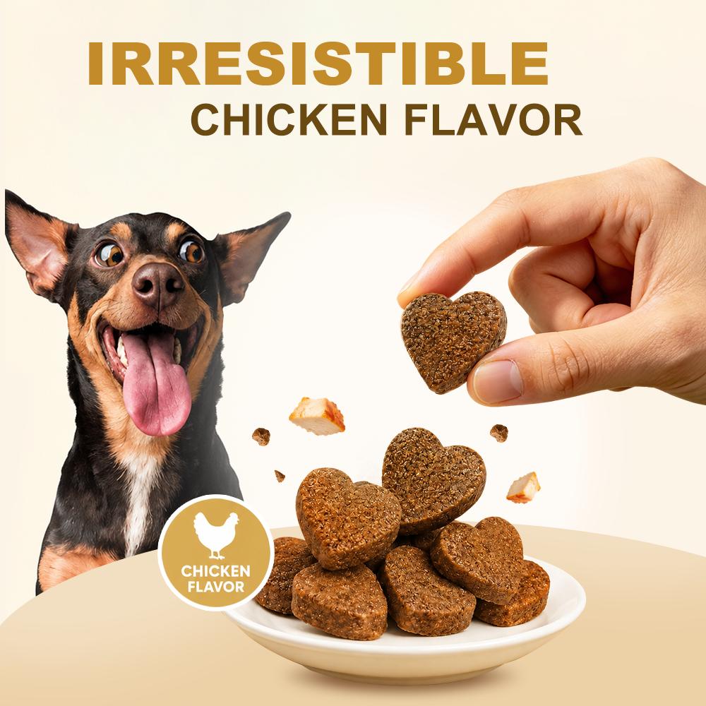 Dog Probiotic Palatable Chews - 180 Multi-Strains Soft Chews with Cod Fish, MCT Oil, GOS, Pumpkin & Chicken Flavor - Supports Immune Boost, Skin & Coat Health, Digestive Balance - For All Breeds Senior Dogs - 24 Months Shelf Life
