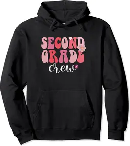 second grade Crew 100 Days of School primary-school Design Pullover Hoodie - Josephroycos Shop 55B0CQGMLNGB